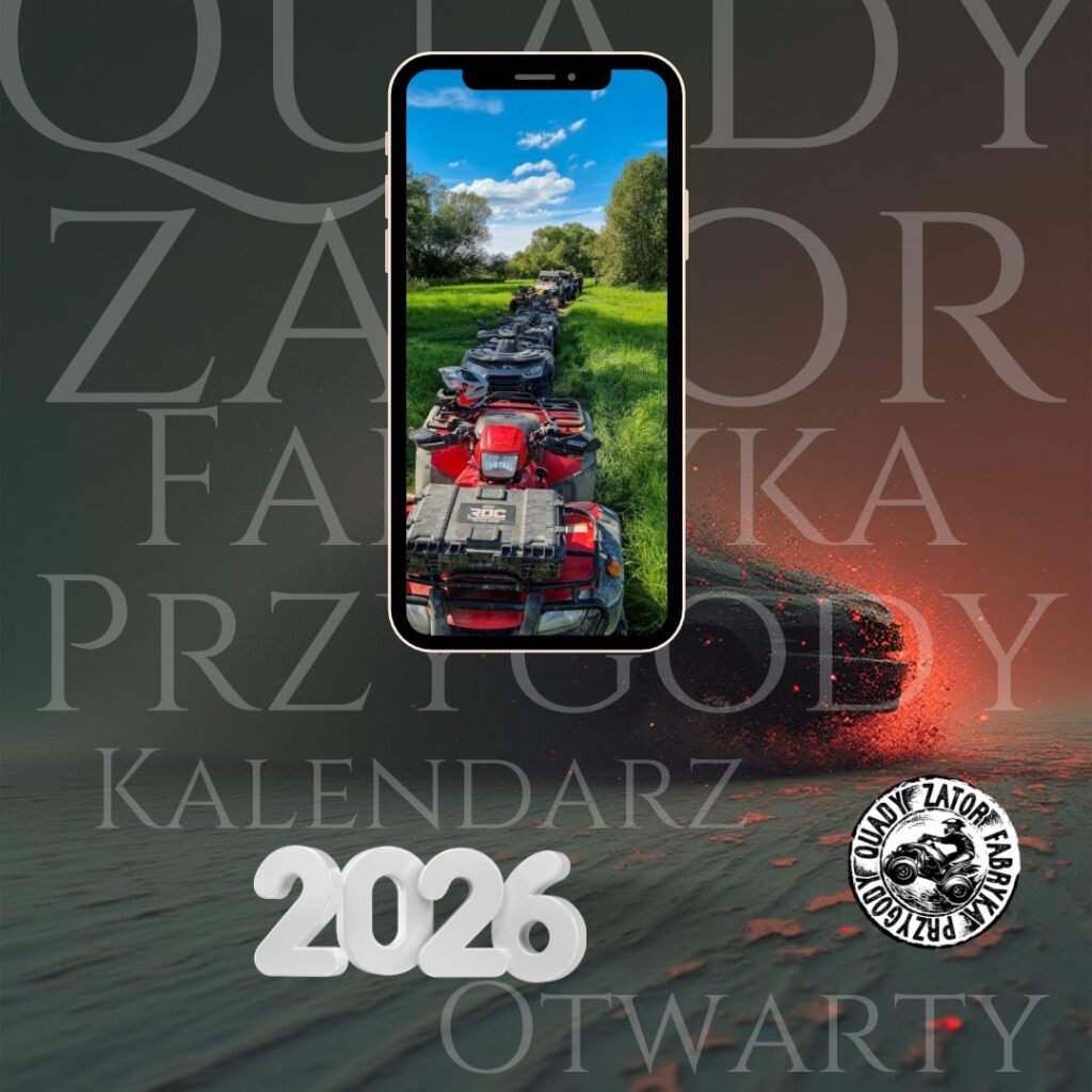 Grafika przedstawiająca kalendarz rezerwacji na wyprawy offroadowe Quady Zator - Fabryka Przygody